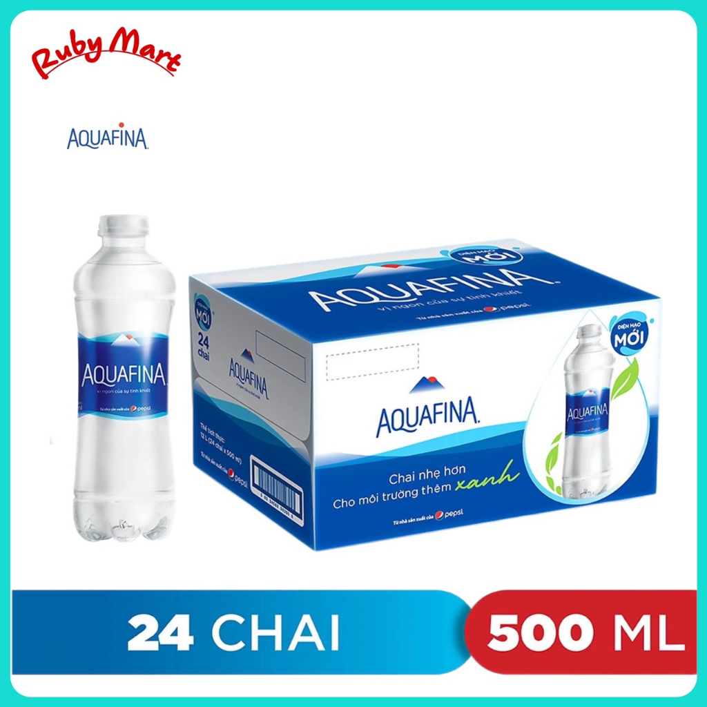 Thùng 24 chai nước suối Aquafina 500ml