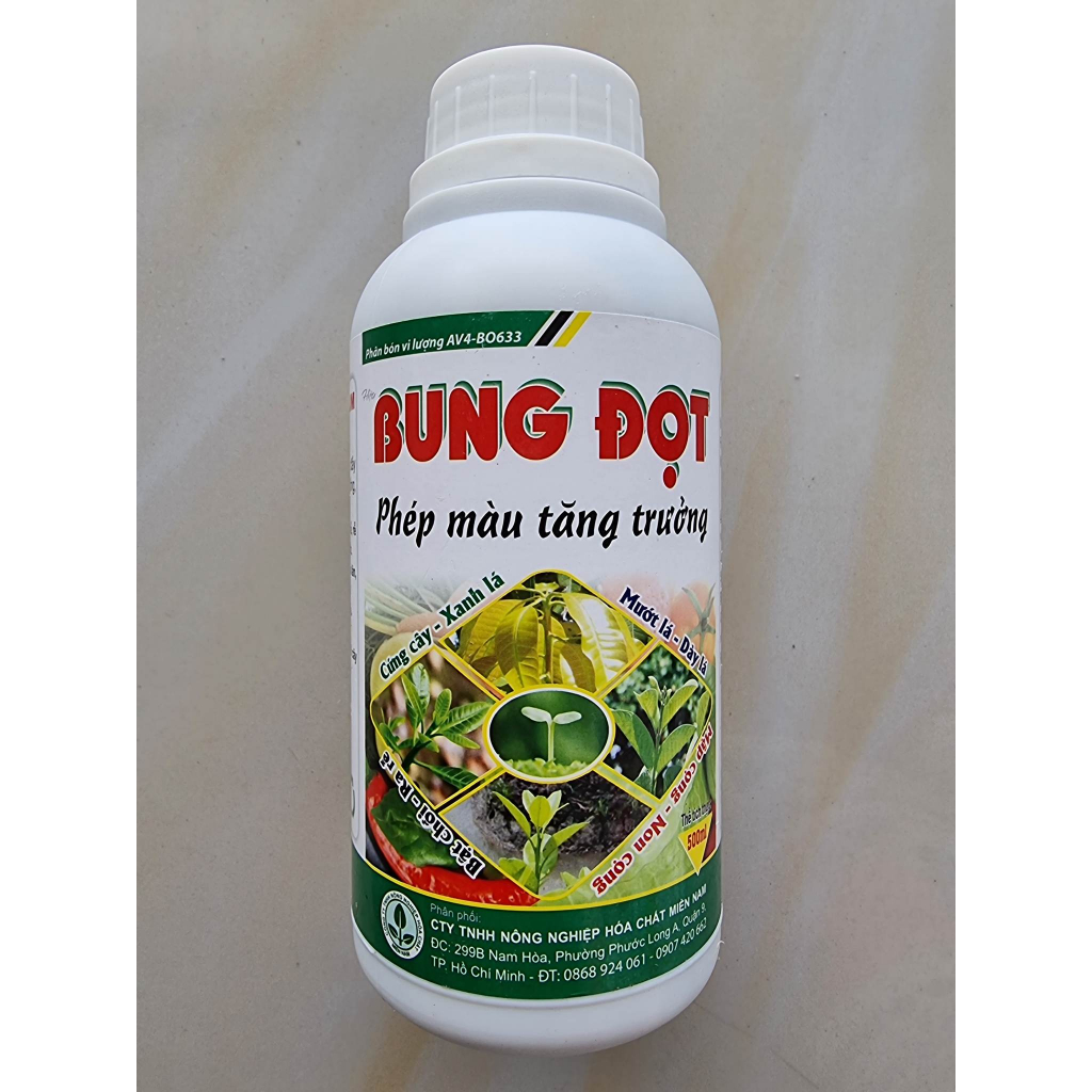 Bung Đọt 500ML - Bật chồi Nhanh, Chồi Mập khỏe, Cứng Cây, Xanh Lá