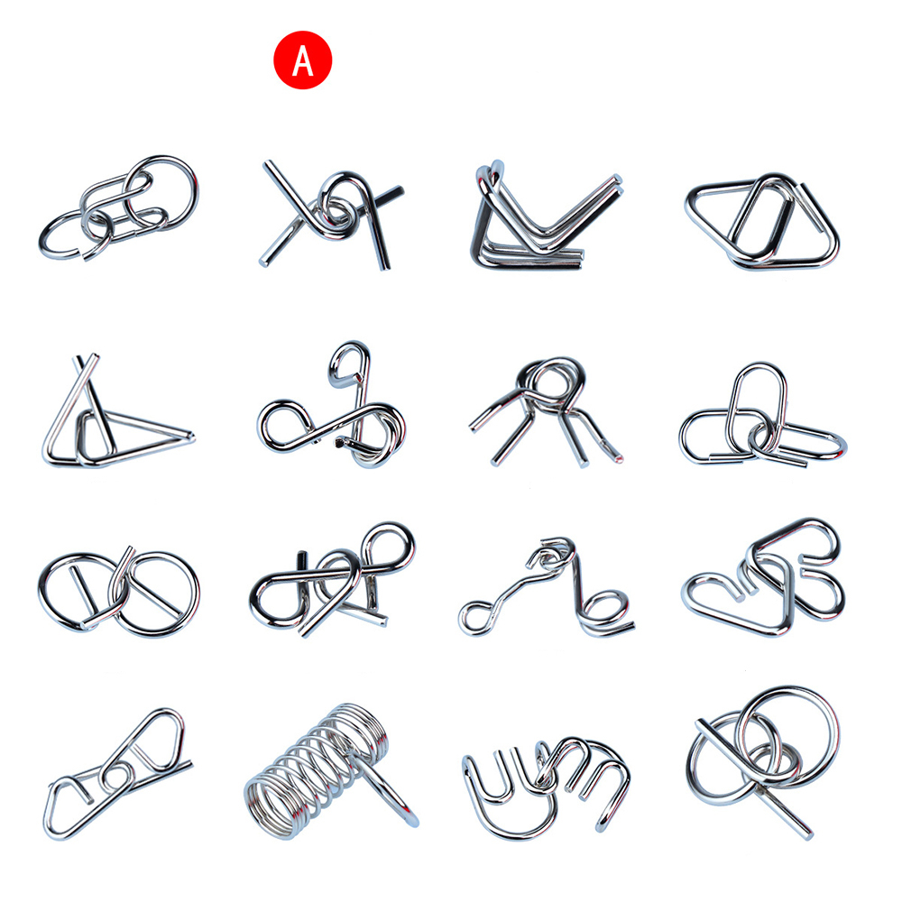 Set 16 bộ mở khóa quà tặng nhiều mức độ khó gia tăng khả năng quan sát tư duy ngược giải quyết vấn đề GTT14