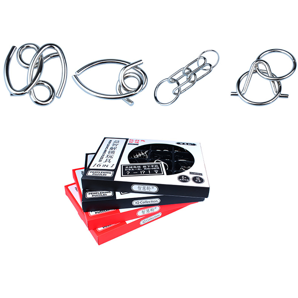 Set 16 bộ mở khóa quà tặng nhiều mức độ khó gia tăng khả năng quan sát tư duy ngược giải quyết vấn đề GTT14