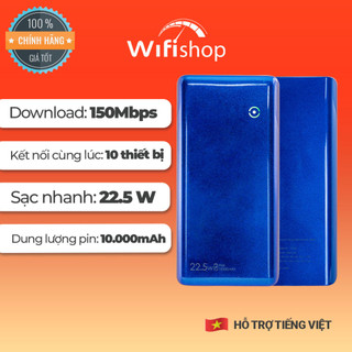 Bộ phát wifi 4g hitek h10 pro / netmax m5 plus kiêm sạc dự phòng pin 10.000mah