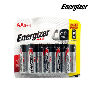 Vỉ 12 pin aa energizer max e91 siêu bền - hàng chính hãng