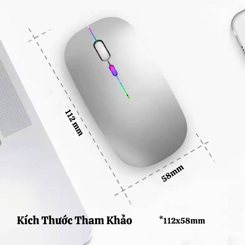 Chuột Máy Tính NAMIKO Không Dây Tích Hợp Kết Nối Buletooth và USB 2.4G Siêu Nhạy
