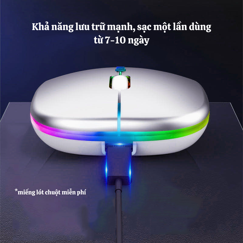 Chuột Máy Tính NAMIKO Không Dây Tích Hợp Kết Nối Buletooth và USB 2.4G Siêu Nhạy