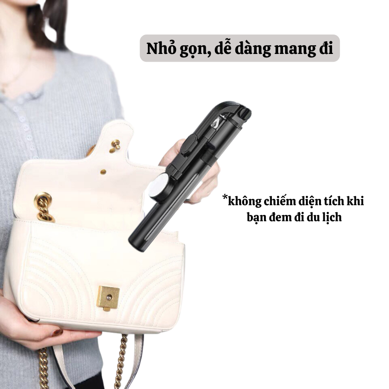 Gậy Chụp Ảnh 3 Chân NAMIKO Có Đèn Led Trợ Sáng Quay Phim Selfie