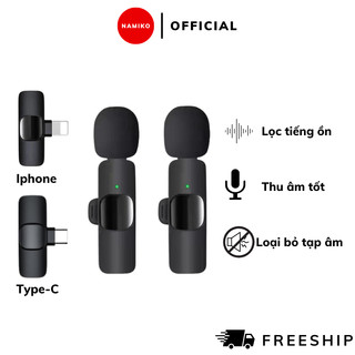 Micro Thu Âm Không Dây NAMIKO Cài Áo Lọc Tạp Âm Khử Tiếng Ồn