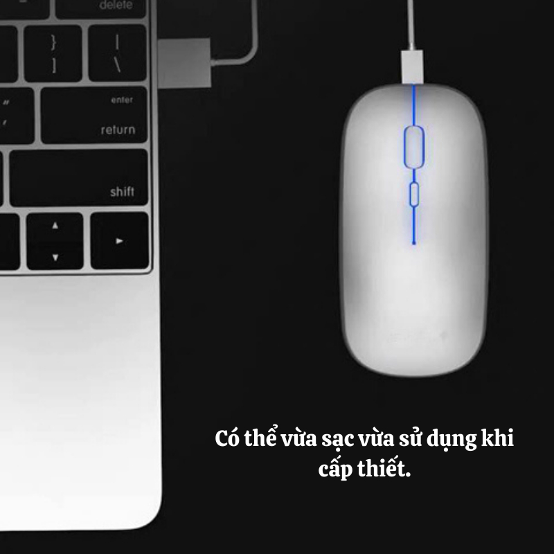 Chuột Máy Tính NAMIKO Không Dây Tích Hợp Kết Nối Buletooth và USB 2.4G Siêu Nhạy