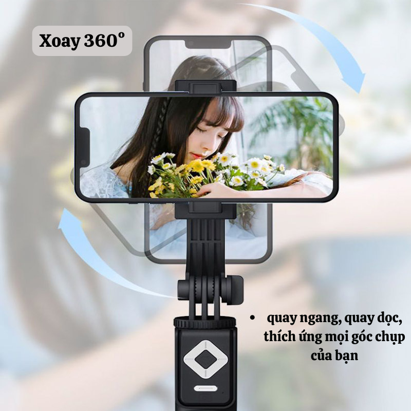 Gậy Chụp Ảnh 3 Chân NAMIKO Có Đèn Led Trợ Sáng Quay Phim Selfie