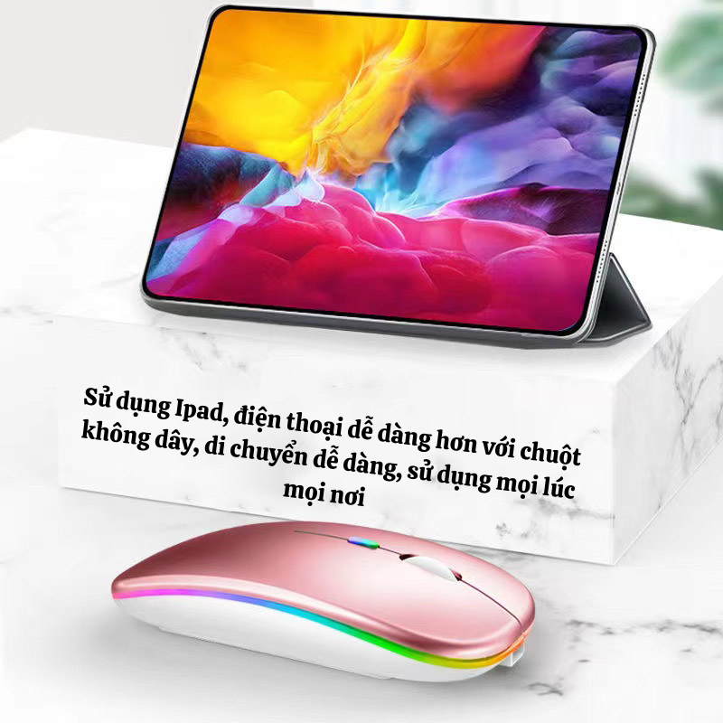 Chuột Máy Tính NAMIKO Không Dây Tích Hợp Kết Nối Buletooth và USB 2.4G Siêu Nhạy