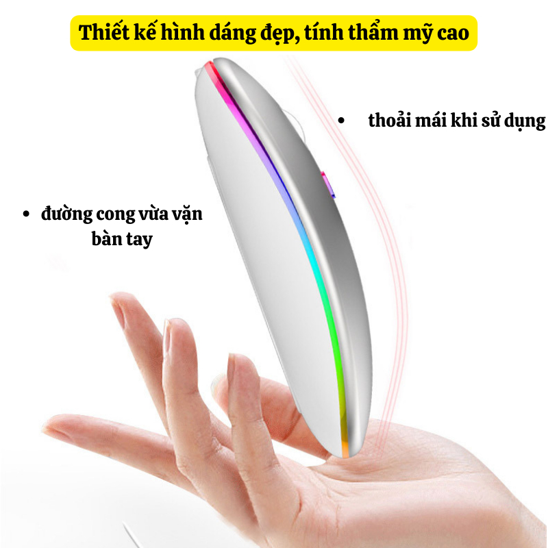 Chuột Máy Tính NAMIKO Không Dây Tích Hợp Kết Nối Buletooth và USB 2.4G Siêu Nhạy