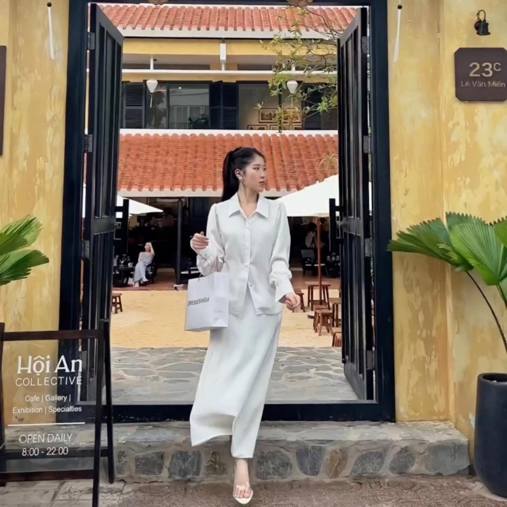 Áo Sơ Mi Lụa Hàn Châu