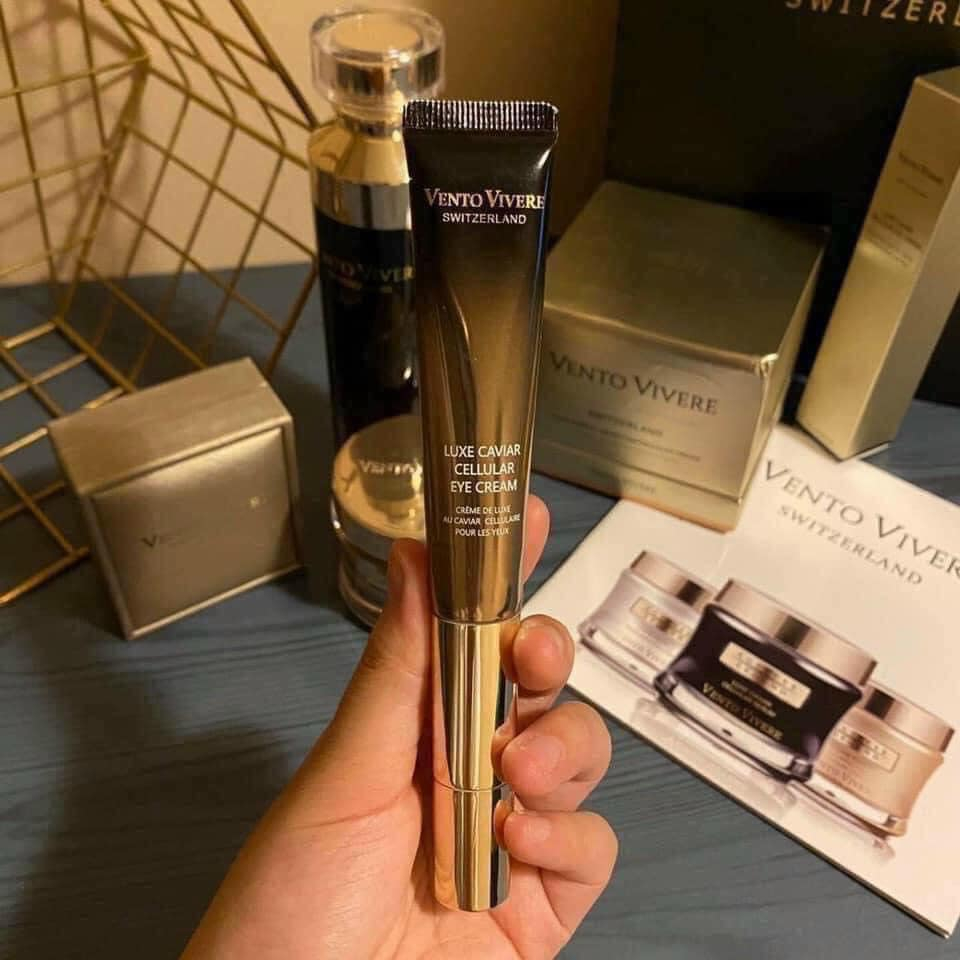 Kem Dưỡng Da Vùng Mắt Vento Vivere Switzerland Luxe Caviar Cellular Eye Cream 20g