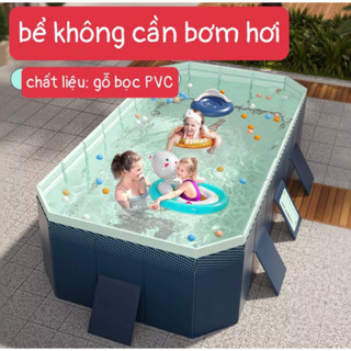 BỂ BƠI GẤP GỌN CHO BÉ, BỂ BƠI KHÔNG CẦN BƠM HƠI, GẬP GỌN GÀNG, TIỆN LỢI