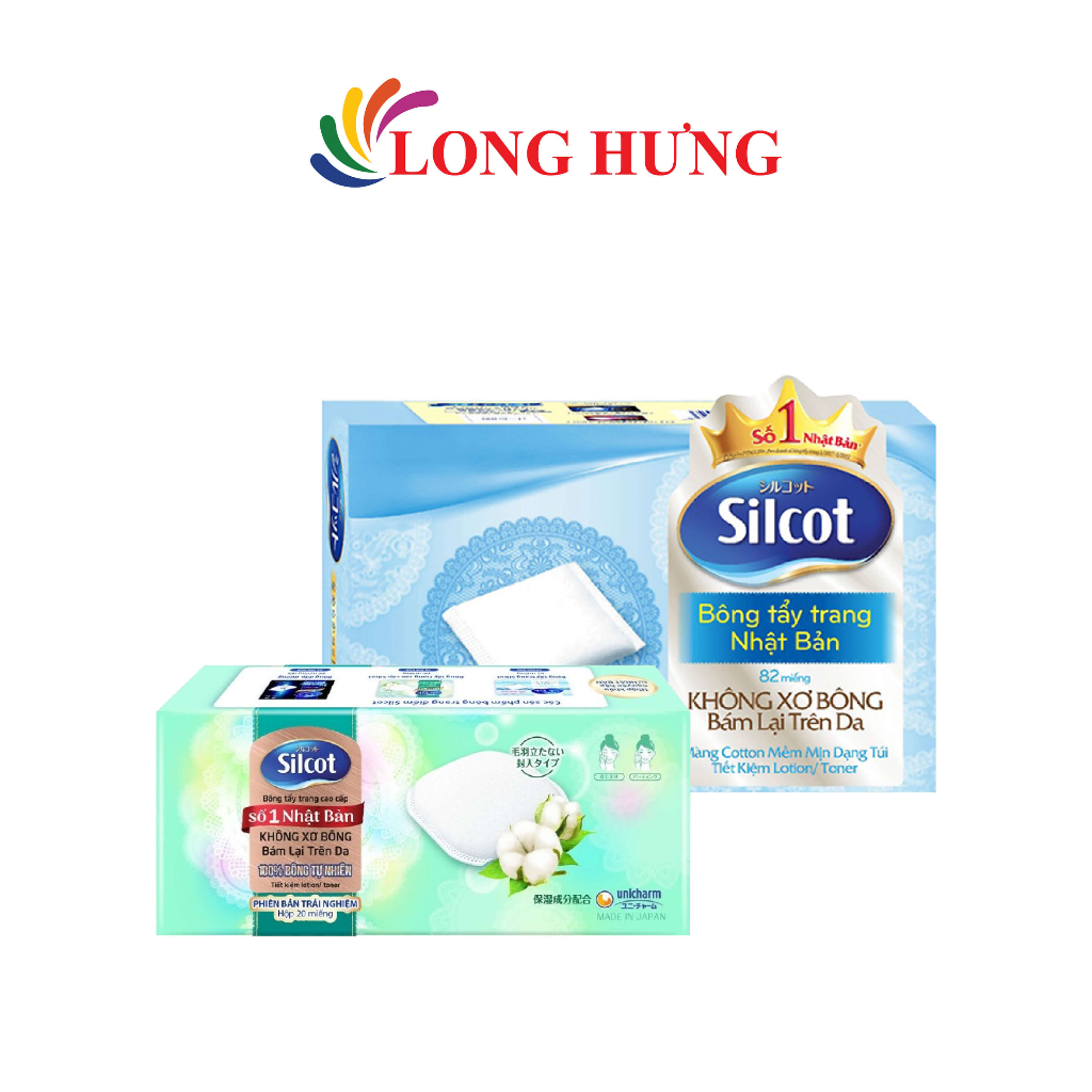 [HB GIFT] Bông tẩy trang Silcot an toàn cho làn da, thân thiện với môi trường (20 miếng/82 miếng)