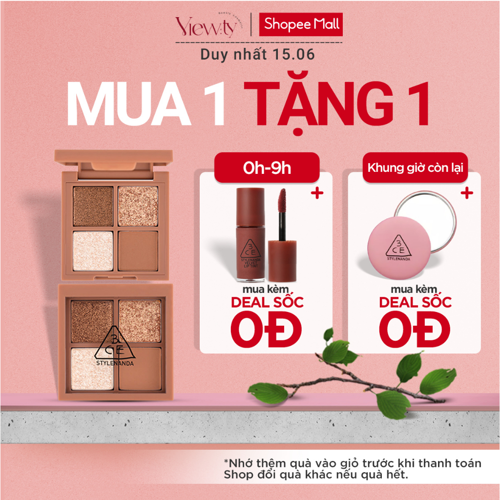 Bảng phấn mắt 4 màu 3CE mini multi eye color palette 4.6G