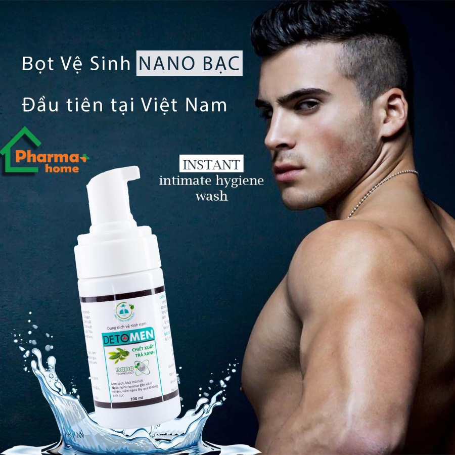 Dung dịch vệ sinh nam Detomen - Bọt vệ sinh nam giới Detomen 100ml