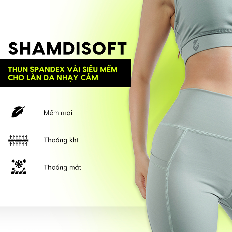 Quần Legging Nữ Dài SHAMDI Flexible Co Giãn 4 Chiều Chuyên Dùng Tập Gym Yoga,Thoáng Mát Độ Bền Cao Ôm Form - SD1148