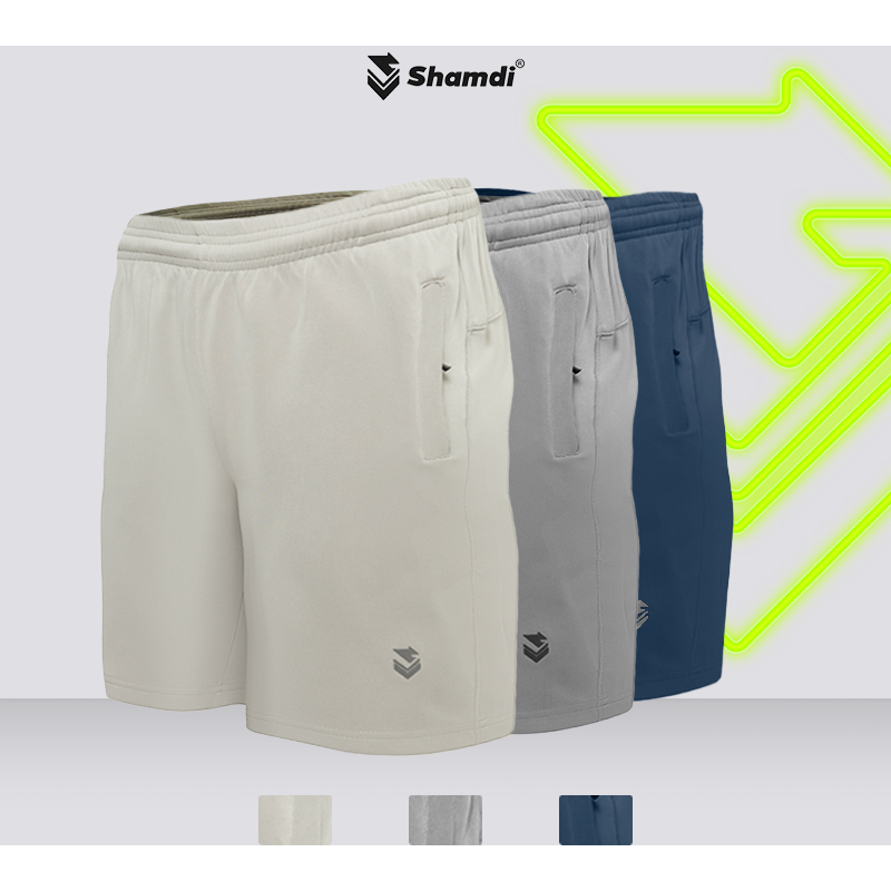 Quần Short Tập Gym Nam SHAMDI Moving Comfort Cao Cấp, Co Giãn 4 Chiều, Không Xù Lông, Thoải Mái Vận Động - SD1188