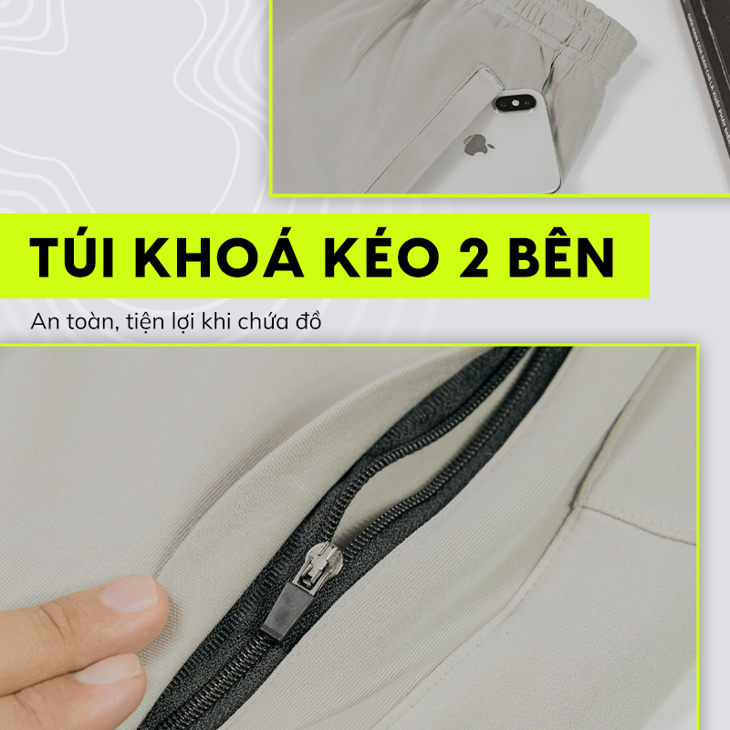 Quần Short Nam SHAMDI Moving Comfort 100% Vải Cotton, Co Giãn 4 Chiều, Không Xù Lông, Thoải Mái Vận Động - SD1188