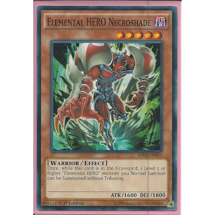 Thẻ bài Yugioh SDHS-EN010 Elemental HERO Necroshade – Common