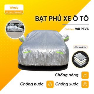 Bạt phủ xe ô tô cao cấp, cho xe ôtô 4 chỗ đến 7 chỗ, phản quang, chống nóng, chống nước,