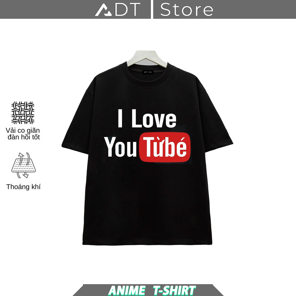 Áo Thun Nam Nữ In Hình I LOVE YOU TỪBÉ cực chất giá rẻ mẫu HOT bán chạy Hình in chuyển nhiệt Không bong tróc.