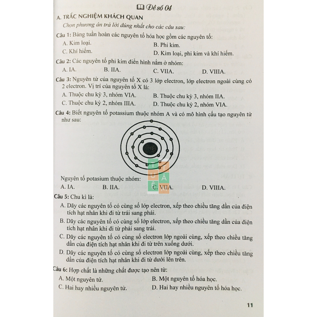 Sách - Đề kiểm tra Khoa học tự nhiên 7