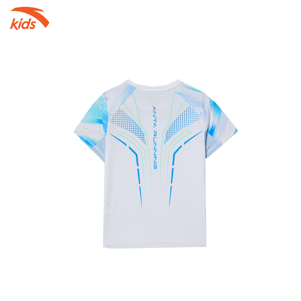 Áo phông thể thao bé trai Anta Kids vải polyester co giãn 4 chiều, thoáng khí W352329117