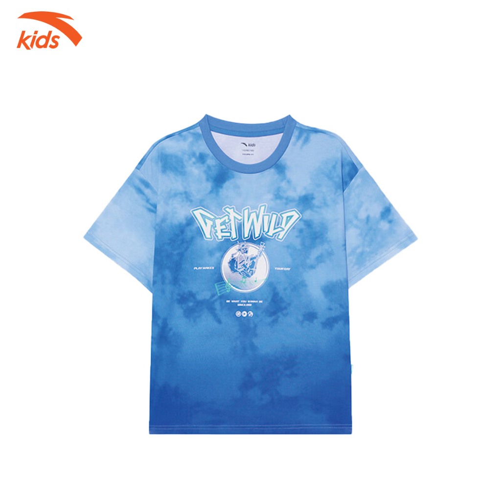 Áo phông bé trai Anta Kids chất cotton 4 chiều, thấm hút mồ hôi nhanh W352328147