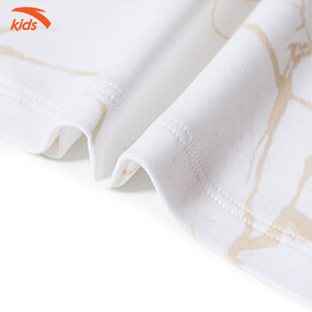 Áo phông thể thao bé trai Anta Kids vải cotton, thoáng khí W352329136