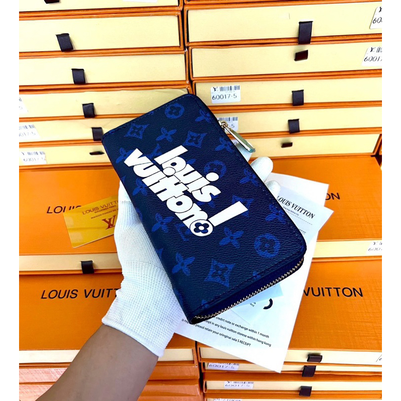 Ví dài nam Lv cầm tay , Fullbox hộp giấy thẻ , chất liệu da pu mềm mịn , thiết kế sang trọng