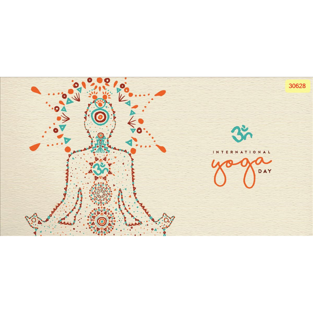 Decal dán tường hình 3D trang trí phòng tập Yoga nhẹ nhàng (Keo sẵn bóc dán)