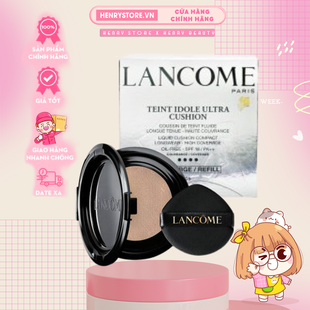 Lõi thay thế phấn nước Lancome Teint Idole Ultra Wear Cushion Mesh 14g màu PO-02