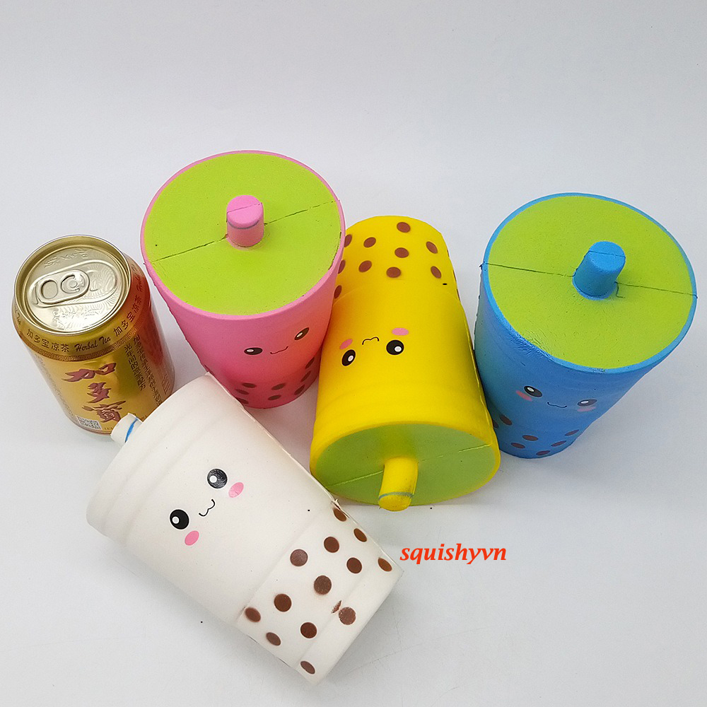 Squishy CỐC TRÀ SỮA mềm dẻo⚡ HOT TREND ⚡ Squishy Mochi Cute, Đồ Chơi Xả Stress Dễ Thương Xua Tan Căng Thẳng slam slime