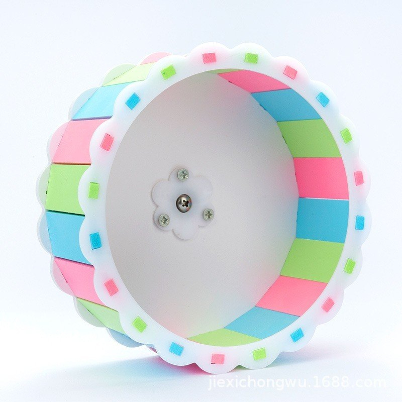 Wheel gỗ màu sắc cho hamster,sóc