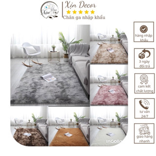 Thảm lông loang trải sàn hàng loại 1 kích thước 1m6-2m và tròn 1m ( hàng có sẵn )