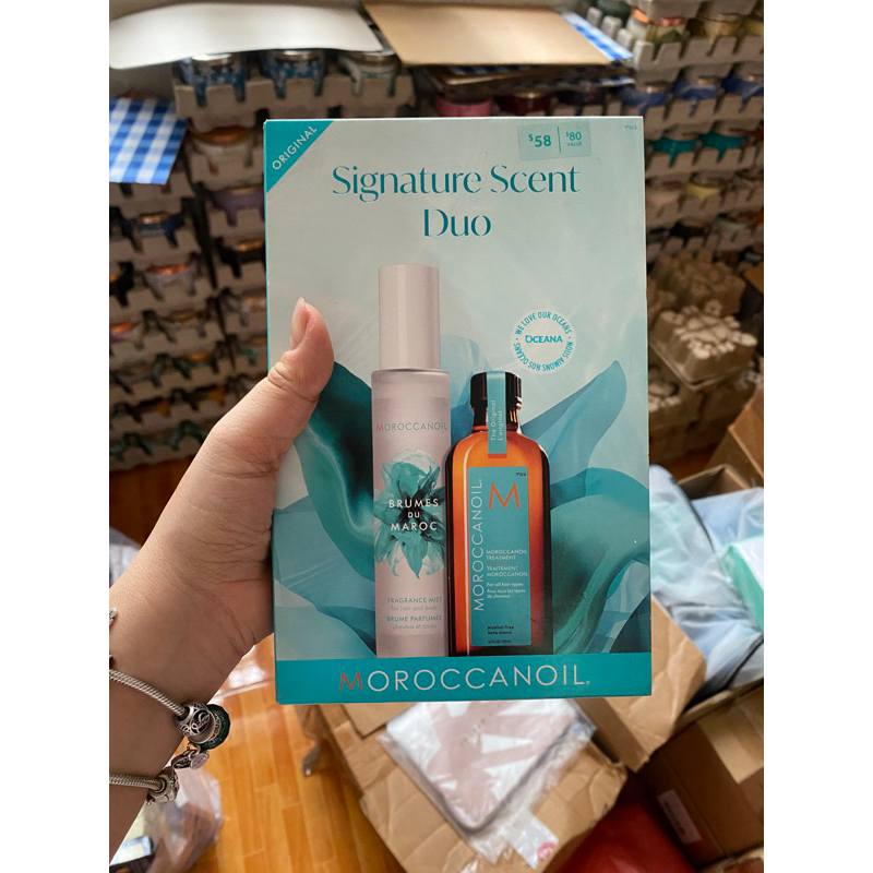 Set dưỡng tóc Moroccan oil signature scent duo