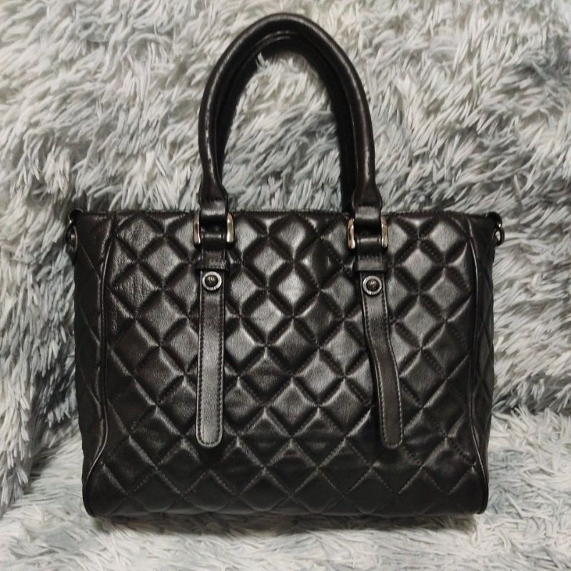 Túi H43 si hiệu CH*N*L chuẩn xịn da dê 30-33cmx25cmx10cm