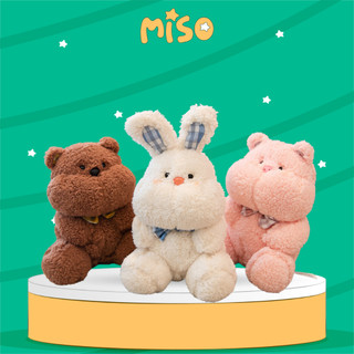Gấu bông má bự cute, thú nhồi bông má bự dễ thương, gấu bông miso