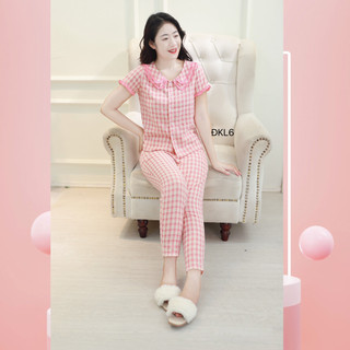 Đồ Bộ Nữ Mặc Nhà Chất Liệu Đũi Mềm Mát
