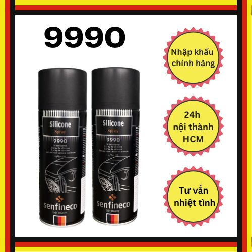 Xịt dưỡng gioăng ô tô Senfineco 9990 - Chống kẹt cửa kính, tăng đàn hồi gioăng cửa xe hơi, dung tích 450ml