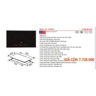 BẾP TỪ KAFF KF-IG3001II