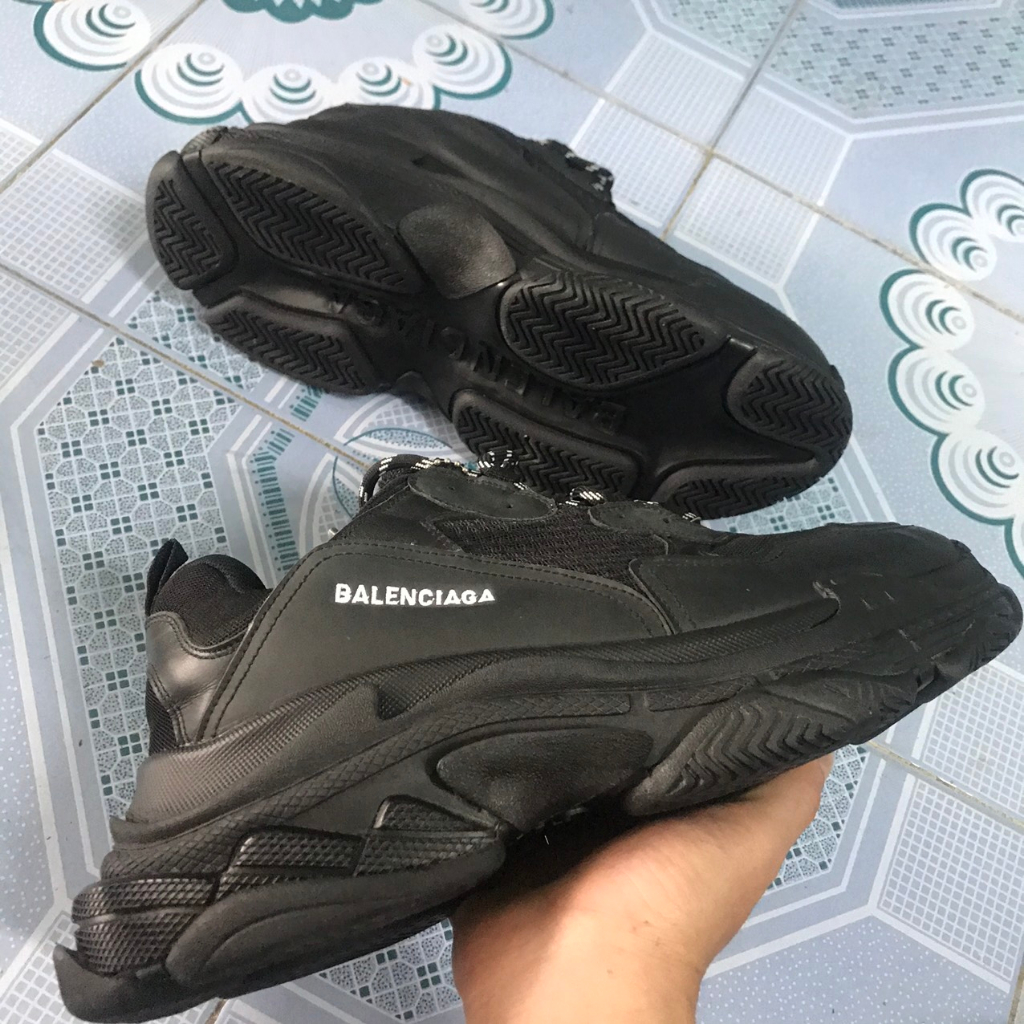 GIẦY THỂ THAO NAM NỮ SNEAKER MÀU FULL ĐEN