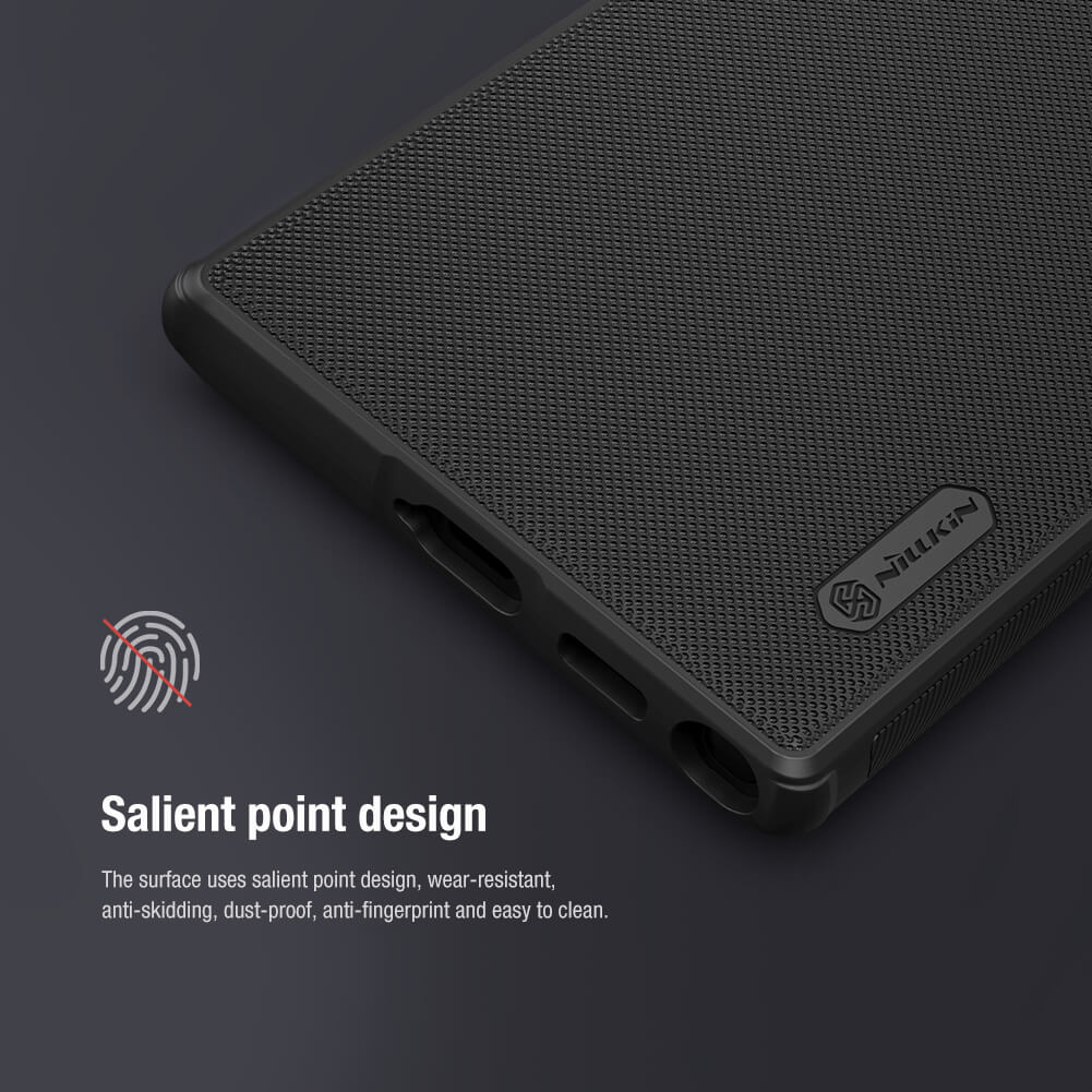 Ốp lưng sần chống sốc cho Samsung Galaxy S23 Ultra hiệu Nillkin Super Frosted Shield Pro - Hotphukien phân phối