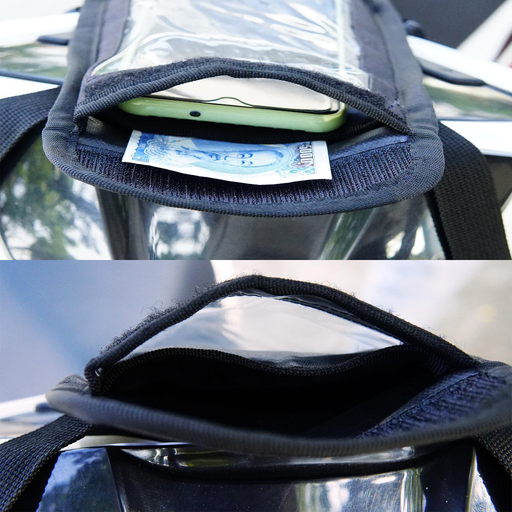 Túi treo đầu xe máy xem điện thoại tiện lợi cho grab shiper