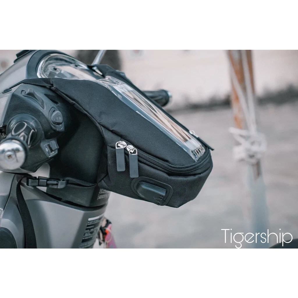 Túi treo đầu xe máy xem điện thoại tiện lợi cho grab shiper
