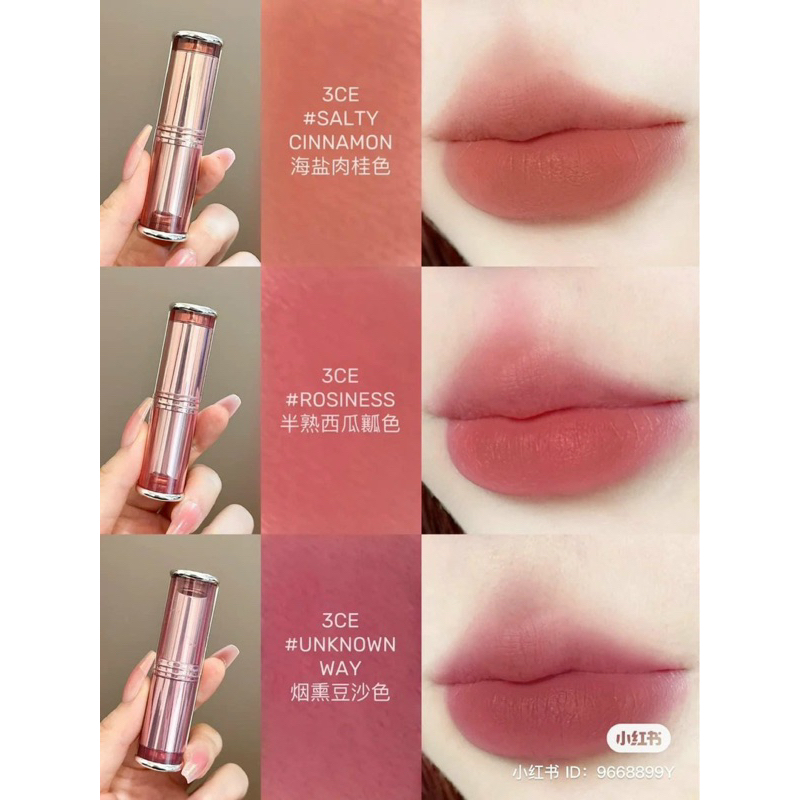 Son 3CE Blur Matte Lipstick mịn lì, mờ ảo, nhẹ tênh 4g