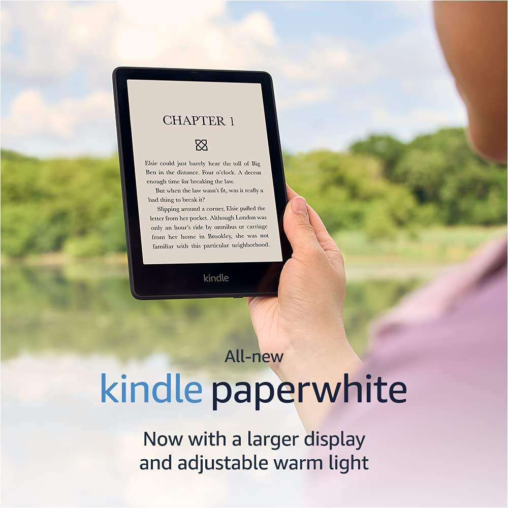 Máy đọc sách Kindle Paperwhite 5 (thế hệ 11) - màn hình 6,8Inch và có đèn vàng - Kindle Paperwhite 2021 | BigBuy360 - bigbuy360.vn