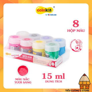 🎨 màu nước vĩ 8 màu cao cấp thiên long colokit waco-03 màu đẹp lâu khô