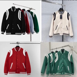 Áo Bomber Teedy Vải Dạ Phối Da 2 Lớp